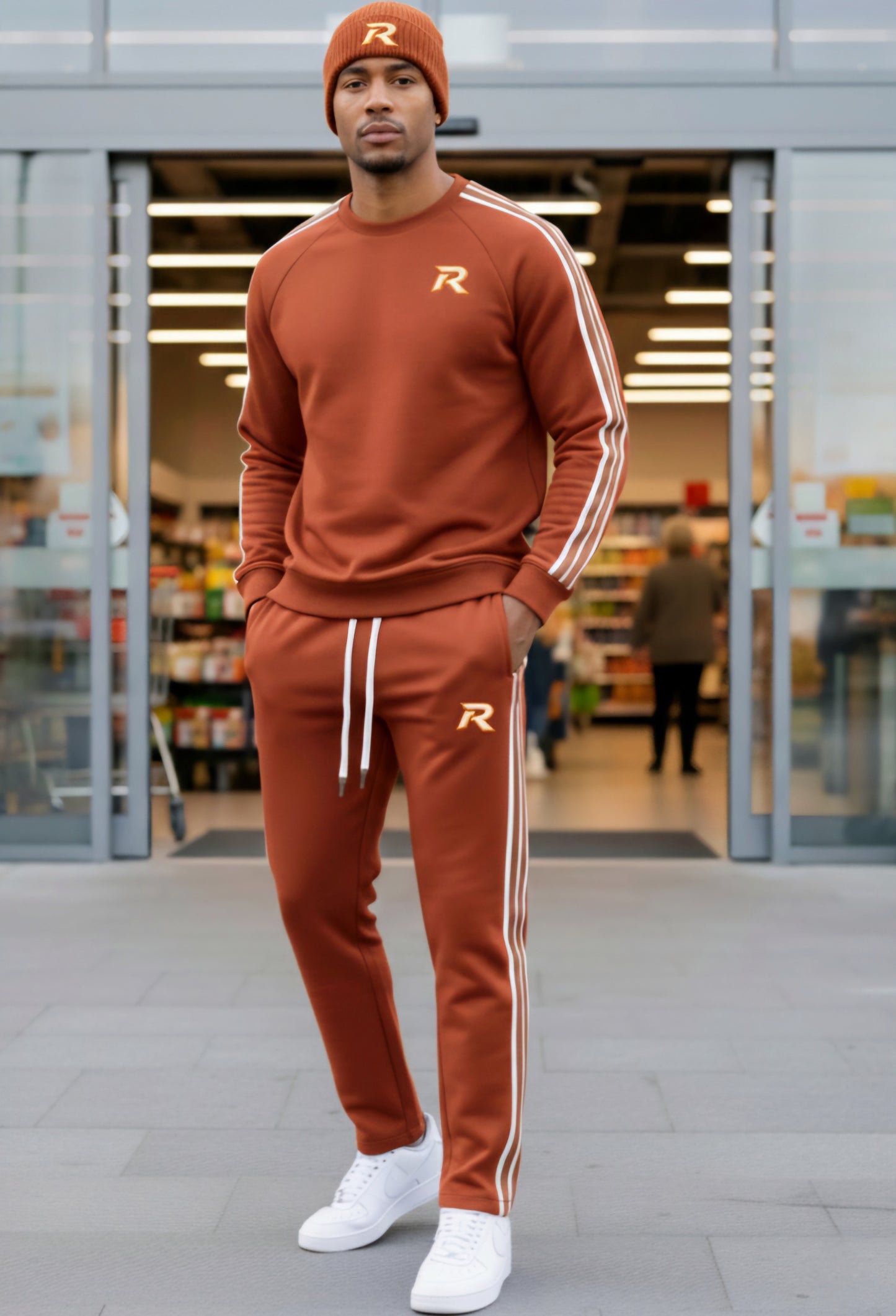 RUNIQUE Signature Tracksuit – Burnt Clay Edition